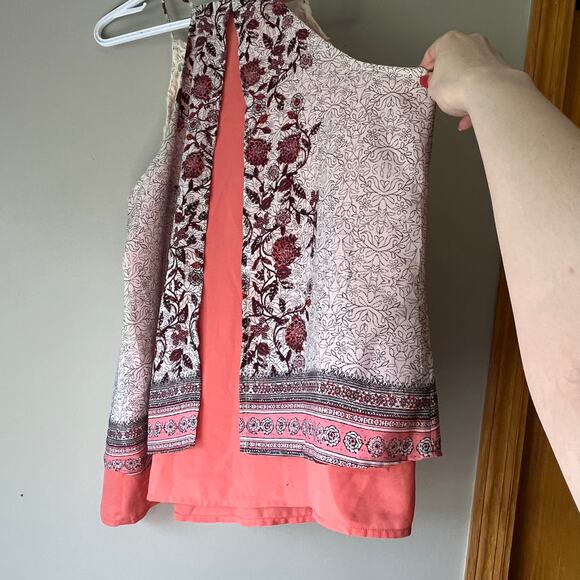 Maurices White / Pink Halter Tank Top Size Large - Picture 10 of 11